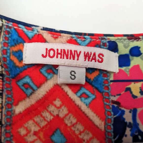 Johnny Was Floral Printed Rayon Tunic Dress Size Small - Picture 5 of 5